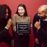 A girl received a best marketing award